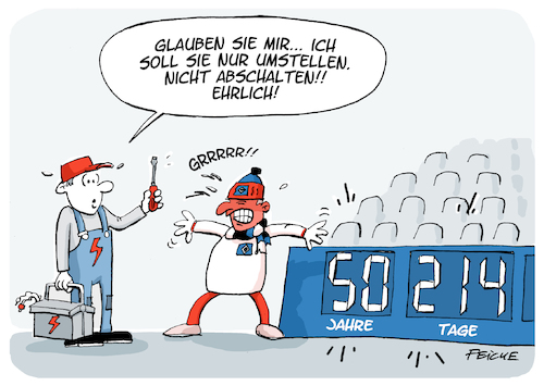 Cartoon: HSV Uhr umstellen (medium) by FEICKE tagged hamburg,sportverein,hsv,bundesliga,absteiger,abstieg,dfb,dinosaurier,fußball,fussball,uhr,zeit,hamburg,sportverein,hsv,bundesliga,absteiger,abstieg,dfb,dinosaurier,fußball,fussball,uhr,zeit