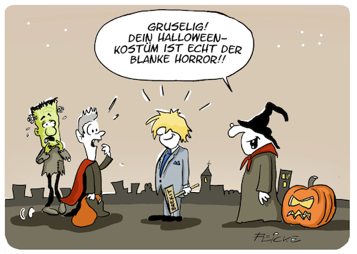 Cartoon: Johnson Halloween (medium) by FEICKE tagged halloween,brexit,johnson,horror,europa,eu,halloween,brexit,johnson,horror,europa,eu