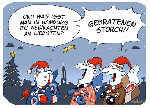 Kiel HSV FCSP Weihnachtsessen