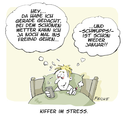 Kiffer im Stress