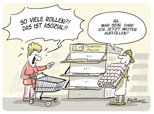 Klopapier Supermarkt hysterie