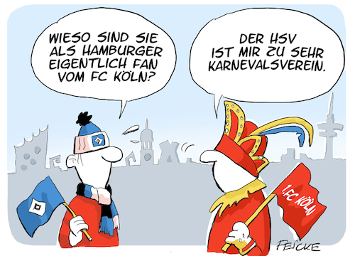 Cartoon: Kölnfan (medium) by FEICKE tagged hamburg,köln,fan,fußball,fussball,bundesliga,relegation,hsv,hamburger,sportverein,aufsichtsrat,vorstand,hamburg,köln,fan,fußball,fussball,bundesliga,relegation,hsv,hamburger,sportverein,aufsichtsrat,vorstand