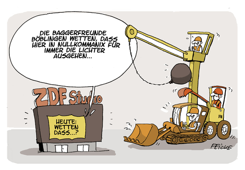 Cartoon: Letzte Baggerwette (medium) by FEICKE tagged wette,fernsehen,tv,zdf,dass,wetten,wetten,dass,zdf,tv,fernsehen,wette