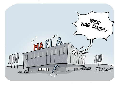 Cartoon: MAFIFA (medium) by FEICKE tagged blatter,fifa,federal,association,football,skandal,fbi,fussball,mafia,bestechung,weltmeisterschaft,katar,2022,blatter,fifa,federal,association,football,skandal,fbi,fussball,mafia,bestechung,weltmeisterschaft,katar,2022