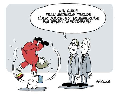 Merkel freut sich Merkel freut sich