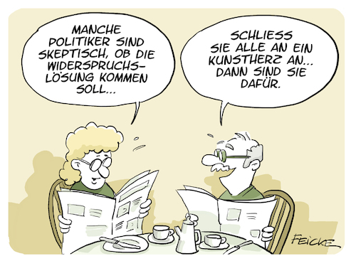 Cartoon: Organspendeidee (medium) by FEICKE tagged bundestag,organspende,widerspruchslösung,spahn,abstimmung,bundestag,organspende,widerspruchslösung,spahn,abstimmung