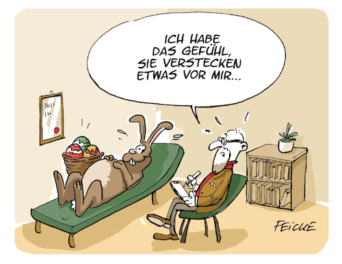 Osterhase beim Therapeuten Osterhase beim Therapeuten