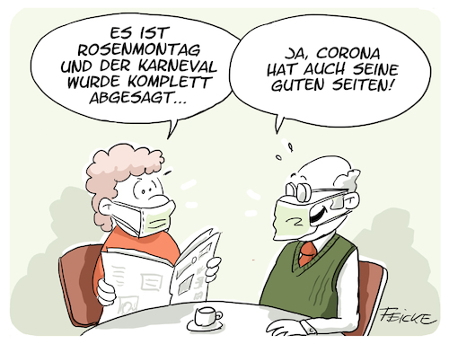 Cartoon: Rosenmontag abgesagt (medium) by FEICKE tagged karneval,rosenmontag,fasching,umzug,absage,corona,pandemie,feicke,karneval,rosenmontag,fasching,umzug,absage,corona,pandemie,feicke