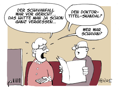 Cartoon: Schavanskandal? (medium) by FEICKE tagged annete,schavan,doktortitel,doktor,rechtsstreit,universität,gericht,annete,schavan,doktortitel,doktor,rechtsstreit,universität,gericht