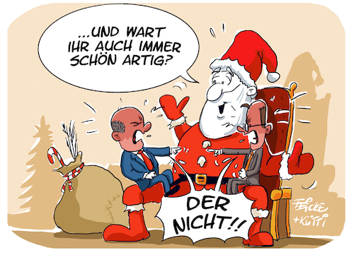Scholz und Merz immer artig Scholz und Merz immer artig