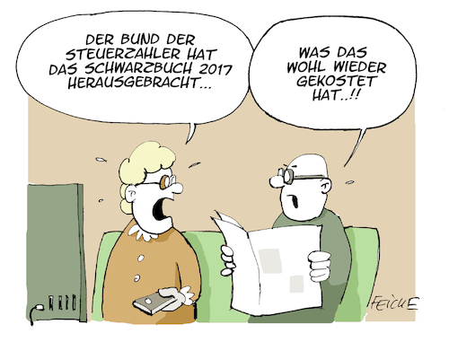 Cartoon: Schwarzbuch (medium) by FEICKE tagged schwarzbuch,steuerzahler,bund,verband,verschwendung,steuern,finanzen,schwarzbuch,steuerzahler,bund,verband,verschwendung,steuern,finanzen