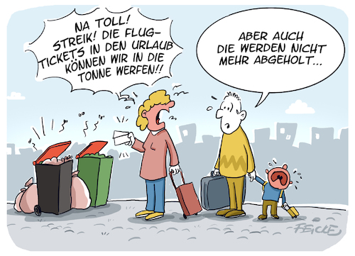 Streik Flughafen und Stadtreinig Streik Flughafen und Stadtreinig