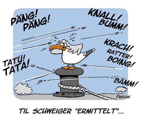 Cartoon: Tatort mit Til (medium) by FEICKE tagged action,spannung,tv,krimi,fernsehen,mord,polizei,kommissar,neu,schweiger,til,tatort,ard,hamburg,ard,tatort,til,schweiger,neu,kommissar,polizei,mord,fernsehen,krimi,tv,spannung,action