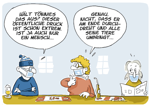 Cartoon: Tönnies unter Druck (medium) by FEICKE tagged corona,skandal,wurst,fabrik,tönnies,schalke,tier,fleisch,vegan,vegetarier,ernährung,corona,skandal,wurst,fabrik,tönnies,schalke,tier,fleisch,vegan,vegetarier,ernährung