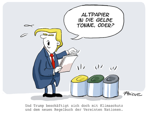 Trump und Regelbuch Trump und Regelbuch