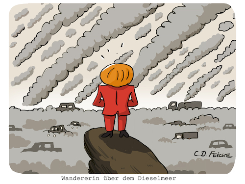 Wandererin über dem Dieselmeer Wandererin über dem Dieselmeer
