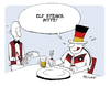 Cartoon: Appetit (small) by FEICKE tagged wm,fussball,weltmeisterschaft,finale,brasilien,argentinien,deutschland,essen,restaurant,fan,feicke