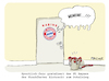 Cartoon: Bayern mit Respekt (small) by FEICKE tagged fußball,fussball,dfb,fc,bayern,frankfurt,pokal,sport,fair