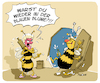 Cartoon: Blaue Blume (small) by FEICKE tagged biene,blume,bar,alkohol,beziehung,betrunken,ehe