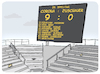 Cartoon: Corona vs Zuschauer (small) by FEICKE tagged fußball,fussball,coronoa,zuschauer,fans,bundesliga,geisterspiel
