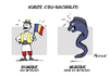 Cartoon: CSU-Rumäne (small) by FEICKE tagged rumänien,rumäne,muräne,wortspiel,nachhilfe,csu,politik,seehofer,warnung