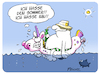 Cartoon: Einhorn (small) by FEICKE tagged siommer,einhorn,baden,hitze,übergewicht,figur