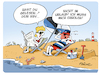 Cartoon: HSV im Urlaub (small) by FEICKE tagged hsv,hamburg,sportverein,fussball,fußball,bundesliga,2019