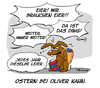 Cartoon: Ostern bei Familie Kahn (small) by FEICKE tagged fc,bayern,münchen,fußball,fussball,torwart,titan,legende,oliver,kahn,ostern,zitate,zitat,spruch,sprüche,eier,osterhase,osterei