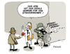 Cartoon: Peng! Peng! (small) by FEICKE tagged 36,heckler,und,koch,bundeswehr,gewehr,verteidigung,partisan,rebell,sturmgewehr,defekt