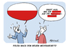 Cartoon: Polens neues Mediengesetz (small) by FEICKE tagged polen,medien,presse,freiheit,zensur,protest