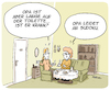 Cartoon: Sudoku (small) by FEICKE tagged hobby,rentner,alter,sudoku,rätsel,quiz,denksport,oma,opa,wc