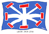 Cartoon: Union Jack 2019 (small) by FEICKE tagged union,jack,flagge,fahne,britannien,brexit,sackgasse