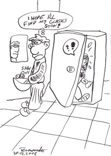 Cartoon: auf der Damentoilette (medium) by Fernando tagged wc,klo,toilette