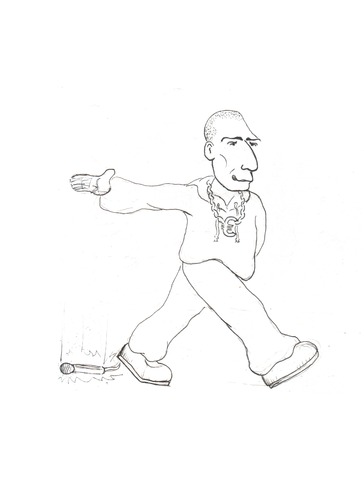 Cartoon: Varoufakis mic drop (medium) by piratis tagged varoufakis,mic,drop,rücktritt,resignation,out,hiphop,euro,oxi,referendum