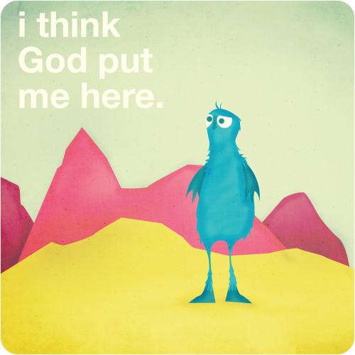 Cartoon: i think god put me here (medium) by popestvictor tagged popestvictor,pope,saint,victor