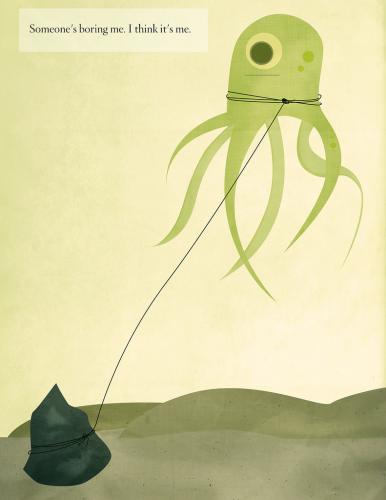 Cartoon: Someones boring me (medium) by popestvictor tagged popestvictor,pope,saint,victor