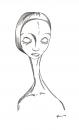Cartoon: new and alone (small) by maicen tagged maicen,illustration,art,woman,girl,drawing,sad,alone