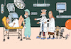 Cartoon: Joint Birth (small) by Sergei Belozerov tagged schwangerschaft,geburt,birth,pregnant,baby,newborn,klinik,medizin,arzt,doctor,geburtshelfer