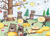 Cartoon: Käse (small) by Sergei Belozerov tagged käse,cheese,käserei,käsefabrik,biber,beaver,holz,essen,naturalien,lebensmittel,bioprodukte