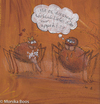 Cartoon: Ist es Liebe? (small) by monika boos tagged spinnen,liebe,hunger,appetit