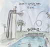 Cartoon: Sprung vom Turm (small) by monika boos tagged jesus,wasser,freibad,sprungturm,problem,wasserlaufen
