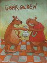 Cartoon: Ü-Bär geben (small) by monika boos tagged wortspiele,bär