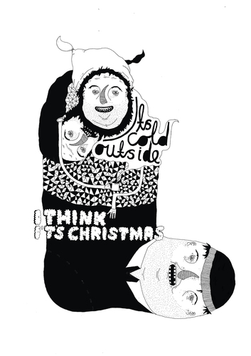 Cartoon: christmas card (medium) by jannis tagged people