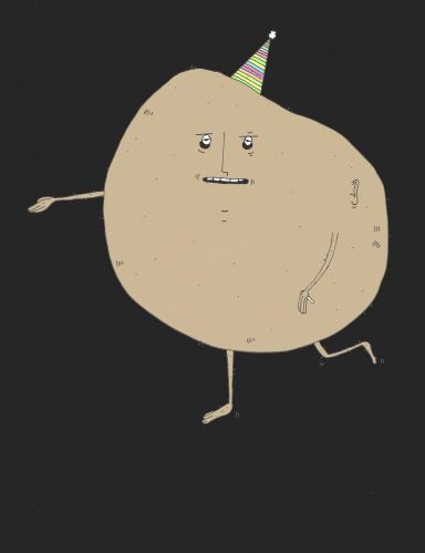 Cartoon: Dancing birthday potato (medium) by jannis tagged vegetable