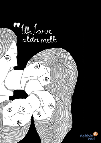 Cartoon: lille larve aldri mett (medium) by jannis tagged blogging