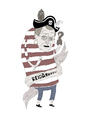 Cartoon: pirate (small) by jannis tagged pirate,portrait