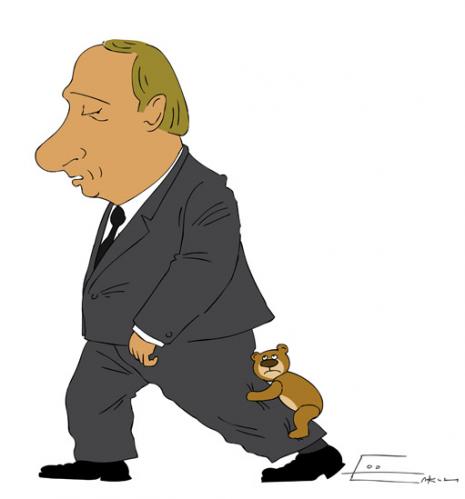Cartoon: Putin (medium) by Elkin tagged 008