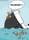 Cartoon: Arschbombe (small) by mil tagged arschbombe,spaß,wasser,schiff,unglück,mil