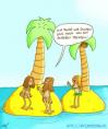 Cartoon: Beziehungsinsel (small) by mil tagged cartoon mann frau beziehung insel mil