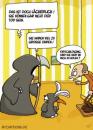 Cartoon: Falscher Tod (small) by mil tagged tod hase doppelgänger verkleidung mil